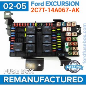 REMANUFACTURED FUSE BOX FOR: 02-05 Ford EXCURSION 2C7T-14A067-AK