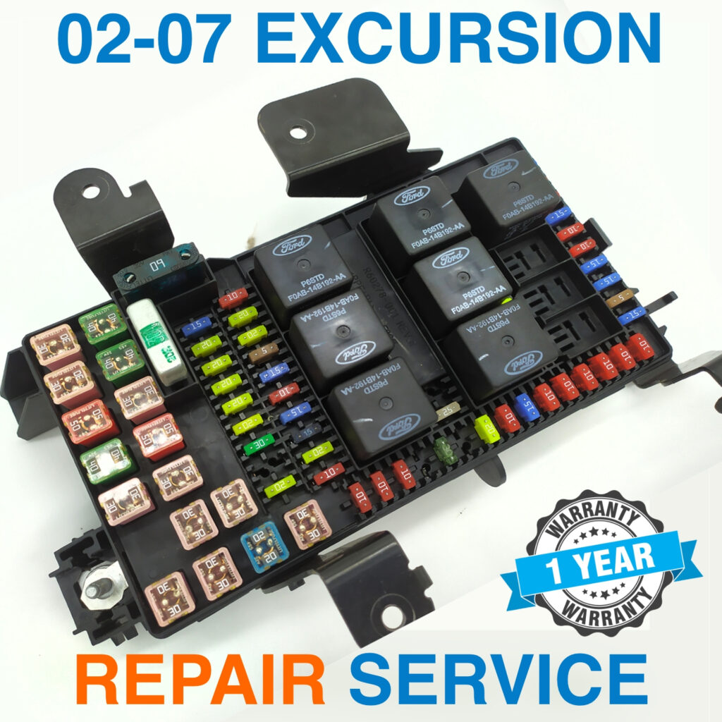 REPAIR SERVICE for 20022007 Ford EXCURSION Fuse Box FordFuseBox